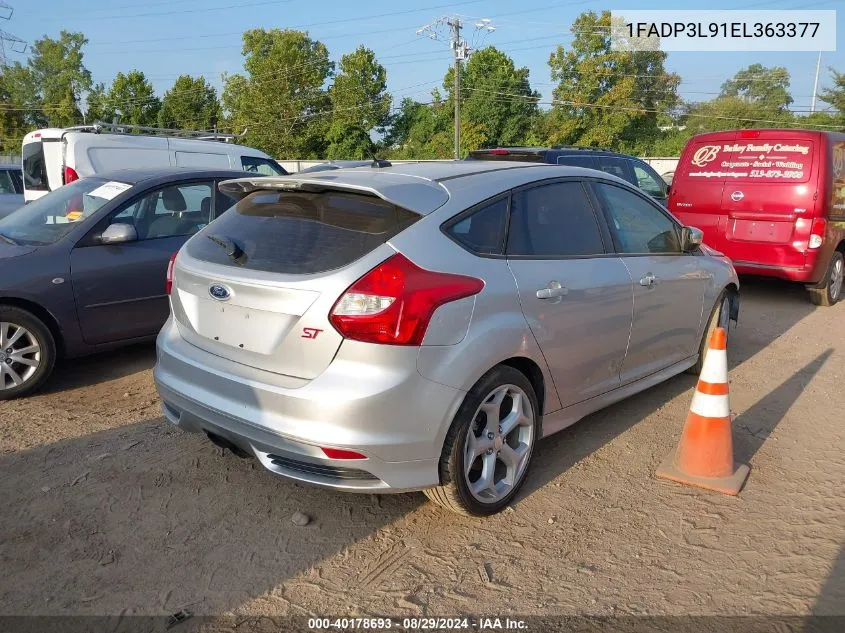 2014 Ford Focus St VIN: 1FADP3L91EL363377 Lot: 40178693