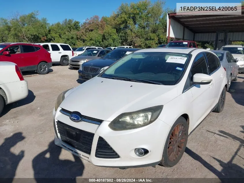 1FADP3N25EL420065 2014 Ford Focus Titanium