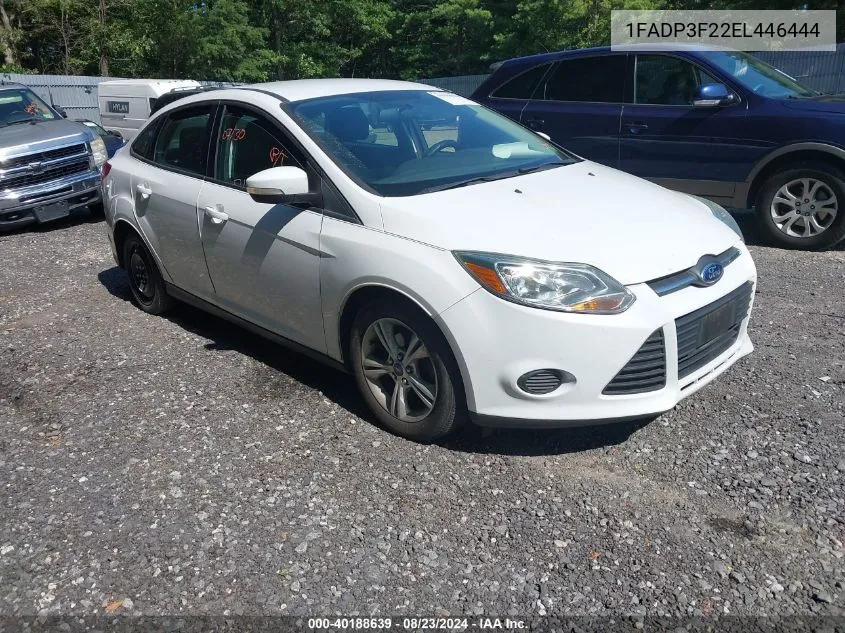 2014 Ford Focus Se VIN: 1FADP3F22EL446444 Lot: 40188639