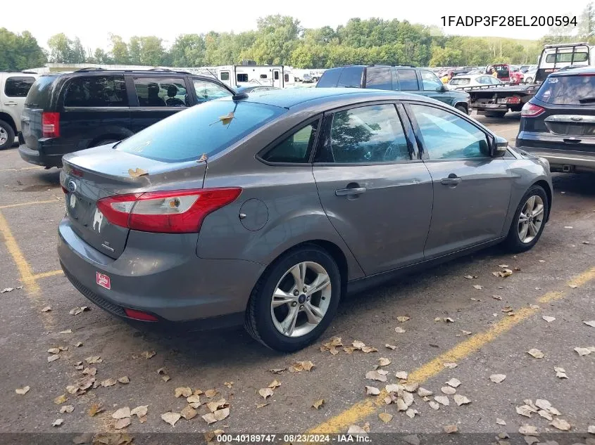 1FADP3F28EL200594 2014 Ford Focus Se