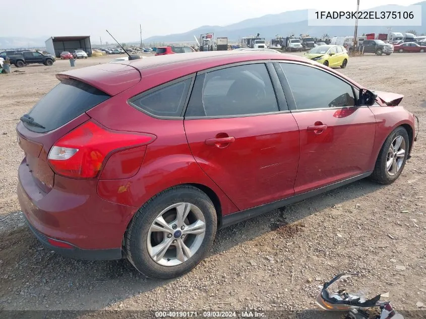 1FADP3K22EL375106 2014 Ford Focus Se