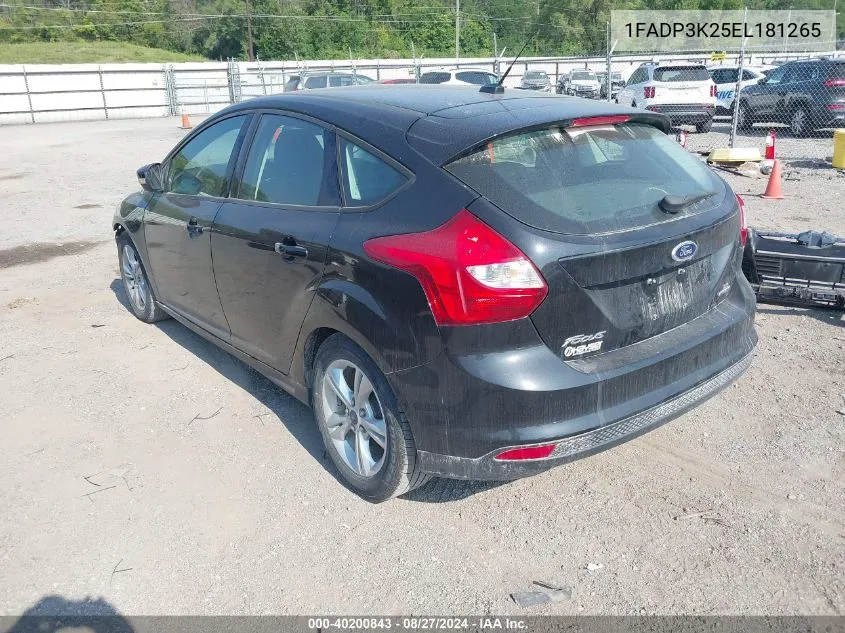 1FADP3K25EL181265 2014 Ford Focus Se