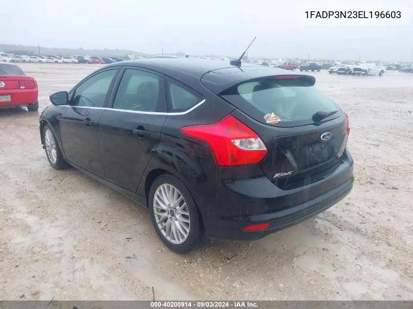 1FADP3N23EL196603 2014 Ford Focus Titanium