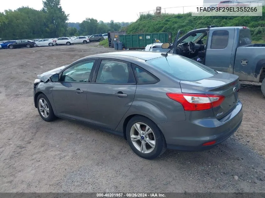 1FADP3F29EL355266 2014 Ford Focus Se