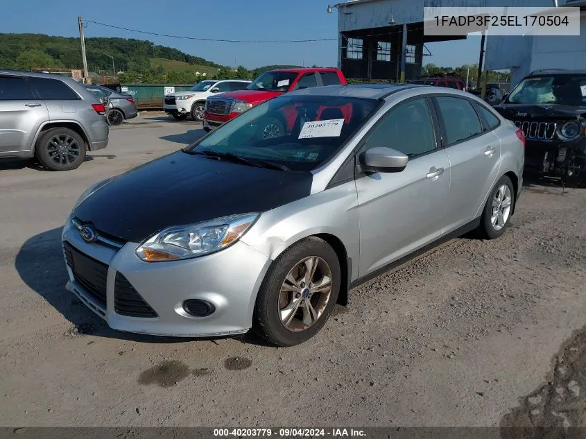 1FADP3F25EL170504 2014 Ford Focus Se