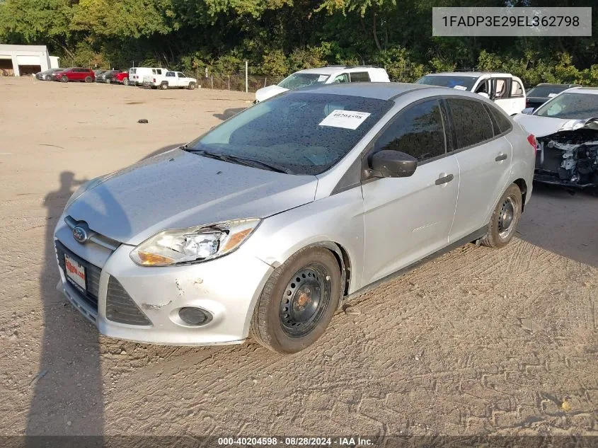 1FADP3E29EL362798 2014 Ford Focus S