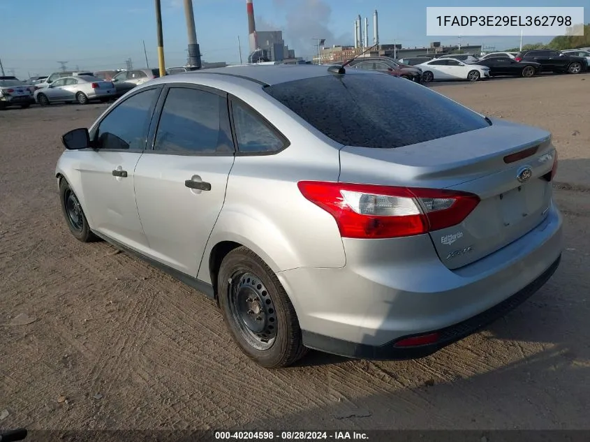 1FADP3E29EL362798 2014 Ford Focus S