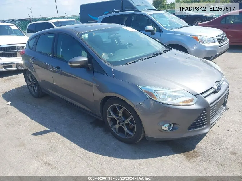 2014 Ford Focus Se VIN: 1FADP3K21EL269617 Lot: 40206135