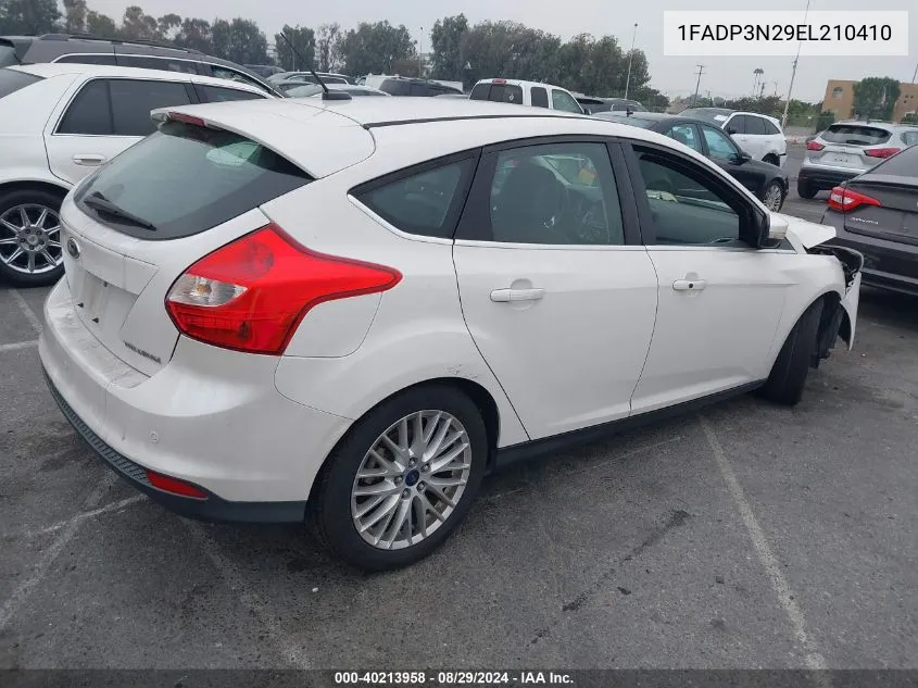 2014 Ford Focus Titanium VIN: 1FADP3N29EL210410 Lot: 40213958