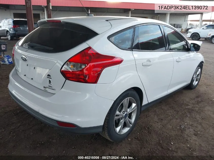 1FADP3K24EL139072 2014 Ford Focus Se