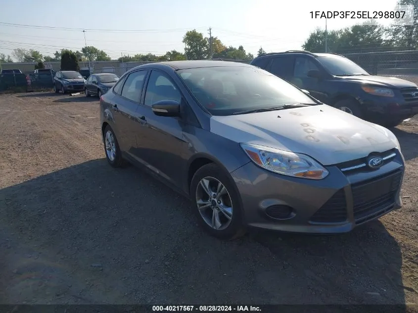 2014 Ford Focus Se VIN: 1FADP3F25EL298807 Lot: 40217567