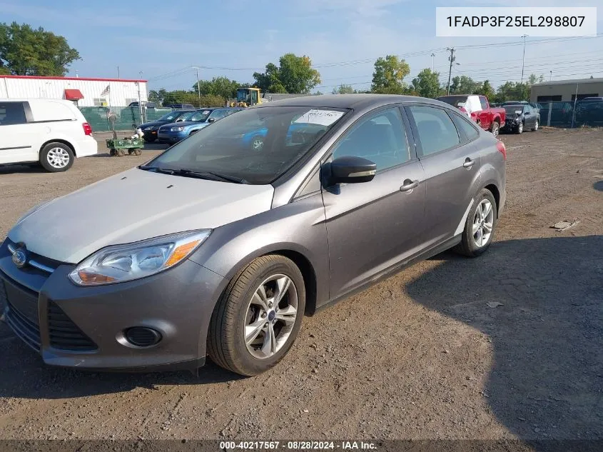 1FADP3F25EL298807 2014 Ford Focus Se