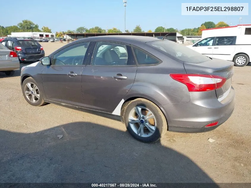 1FADP3F25EL298807 2014 Ford Focus Se