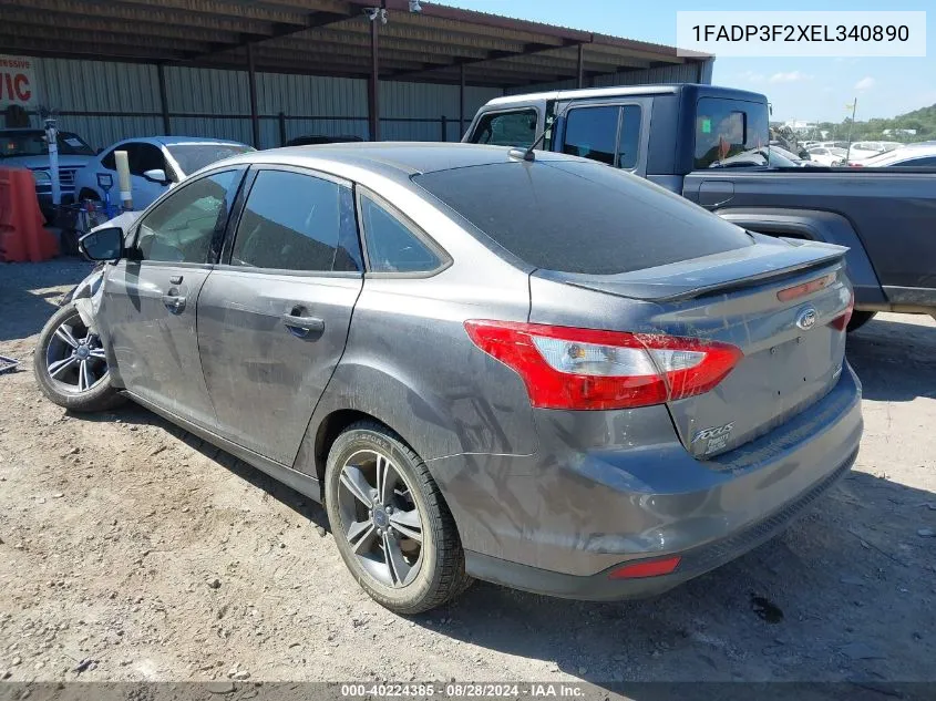 1FADP3F2XEL340890 2014 Ford Focus Se