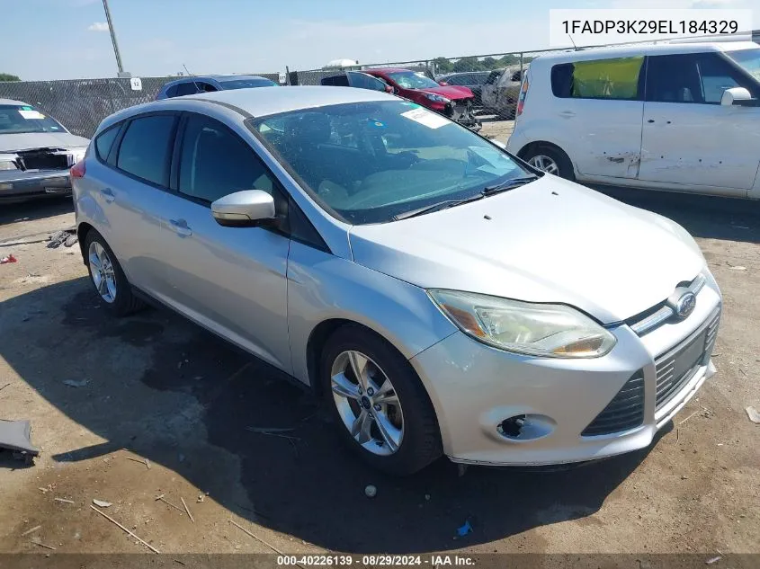 2014 Ford Focus Se VIN: 1FADP3K29EL184329 Lot: 40226139