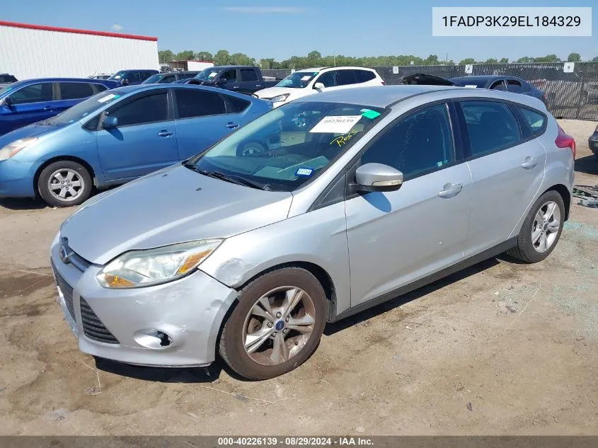 2014 Ford Focus Se VIN: 1FADP3K29EL184329 Lot: 40226139