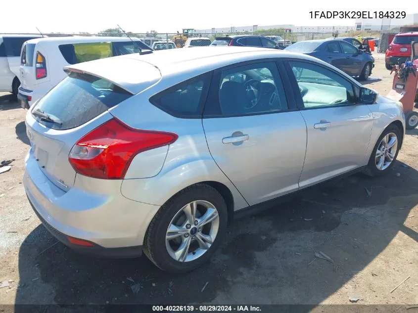 2014 Ford Focus Se VIN: 1FADP3K29EL184329 Lot: 40226139