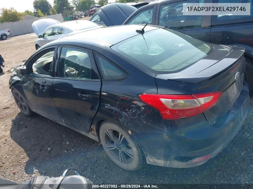 1FADP3F2XEL429746 2014 Ford Focus Se