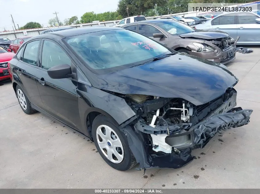 1FADP3E24EL387303 2014 Ford Focus S