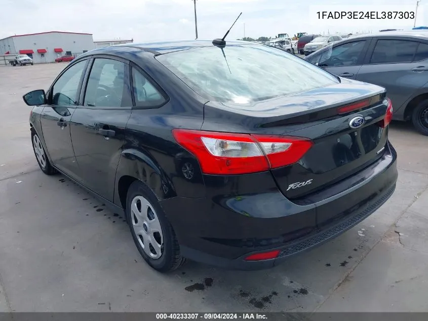 1FADP3E24EL387303 2014 Ford Focus S