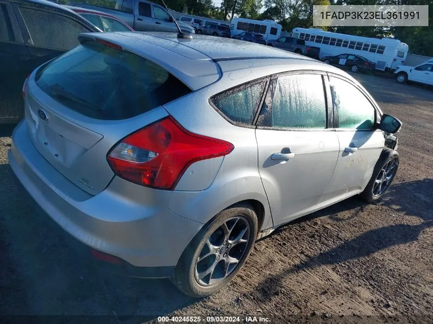 2014 Ford Focus Se VIN: 1FADP3K23EL361991 Lot: 40245525