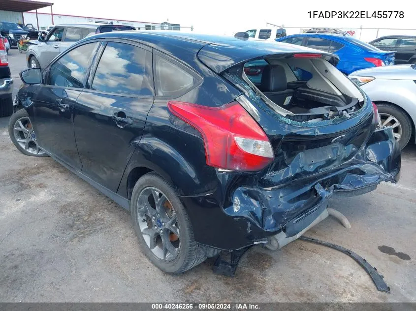 1FADP3K22EL455778 2014 Ford Focus Se