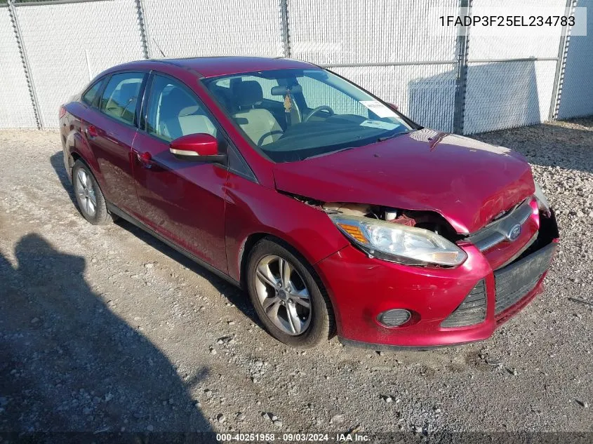 2014 Ford Focus Se VIN: 1FADP3F25EL234783 Lot: 40251958