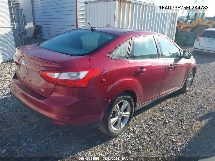 2014 Ford Focus Se VIN: 1FADP3F25EL234783 Lot: 40251958