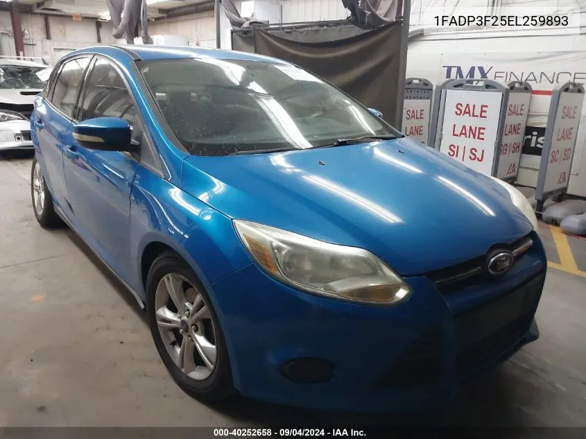 1FADP3F25EL259893 2014 Ford Focus Se