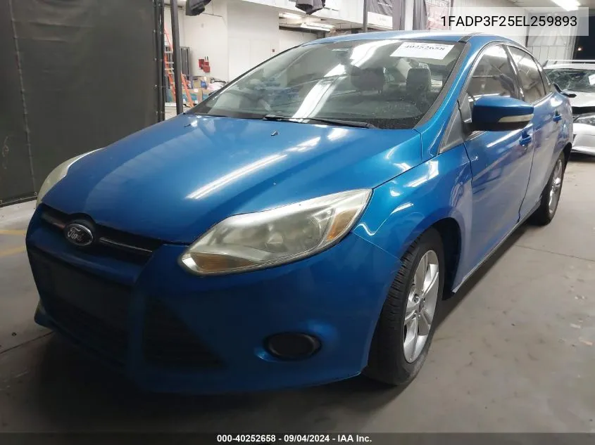 1FADP3F25EL259893 2014 Ford Focus Se