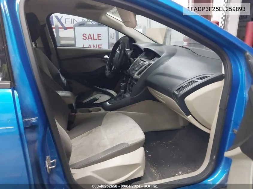 1FADP3F25EL259893 2014 Ford Focus Se