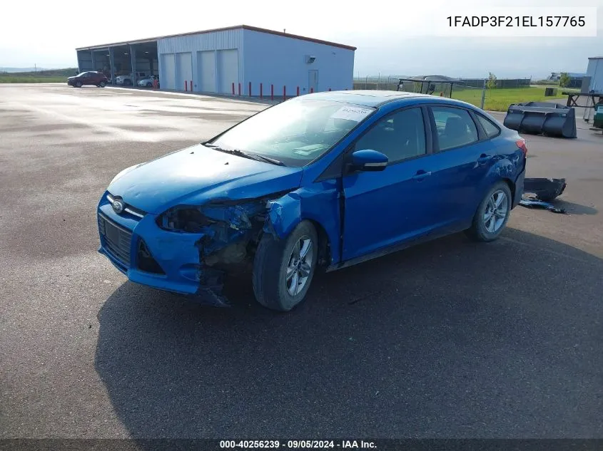 2014 Ford Focus Se VIN: 1FADP3F21EL157765 Lot: 40256239