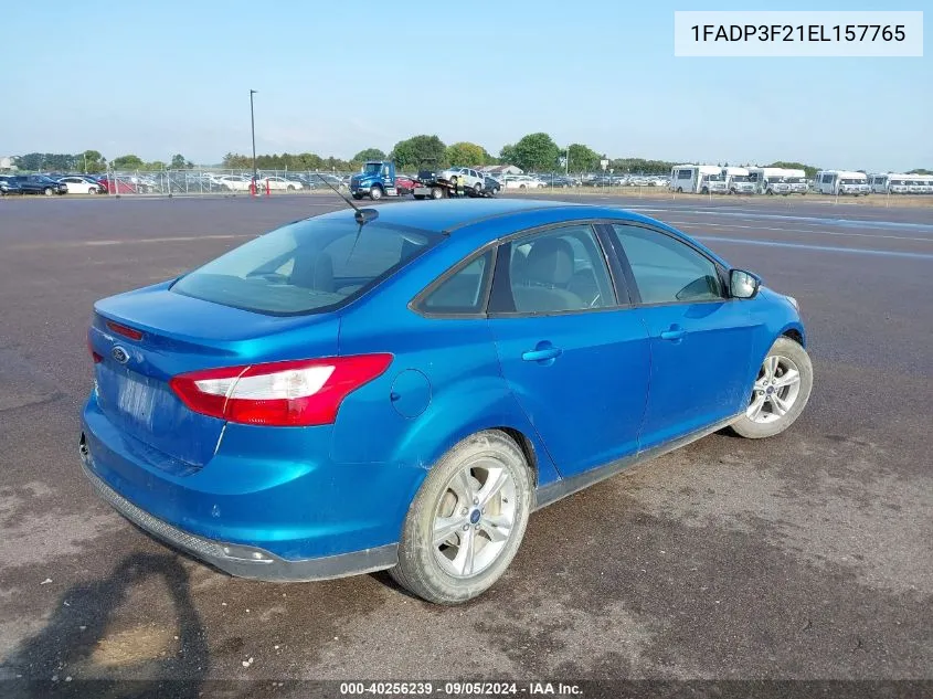 1FADP3F21EL157765 2014 Ford Focus Se