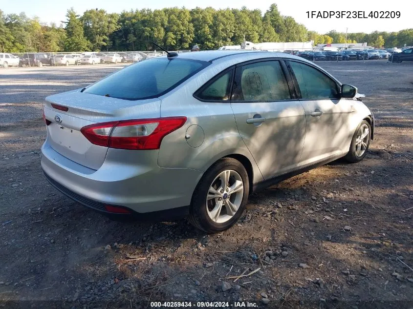 1FADP3F23EL402209 2014 Ford Focus Se