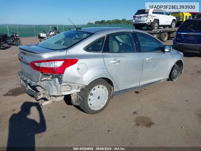 1FADP3F28EL393930 2014 Ford Focus Se