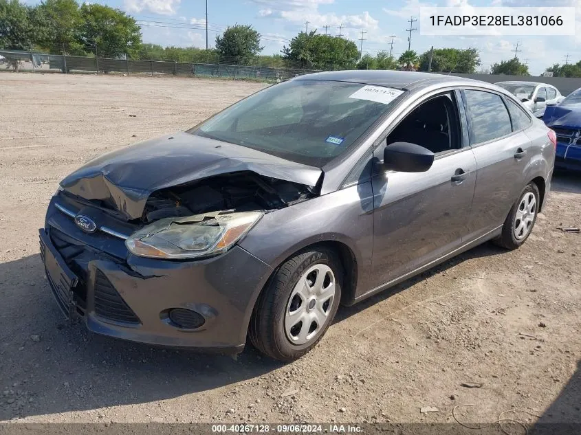 2014 Ford Focus S VIN: 1FADP3E28EL381066 Lot: 40267128