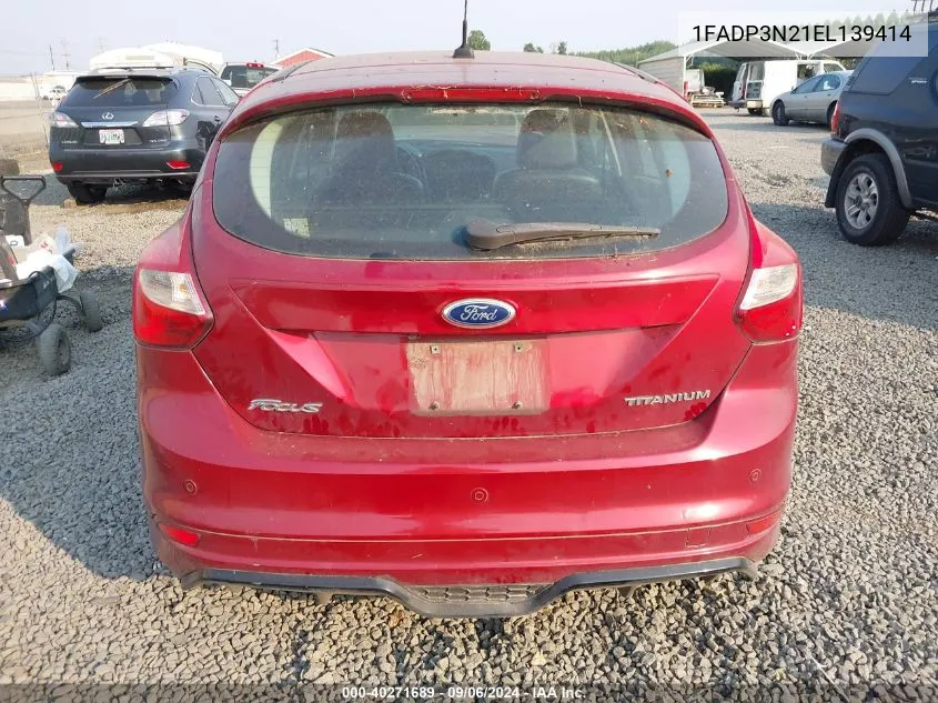 2014 Ford Focus Titanium VIN: 1FADP3N21EL139414 Lot: 40271689