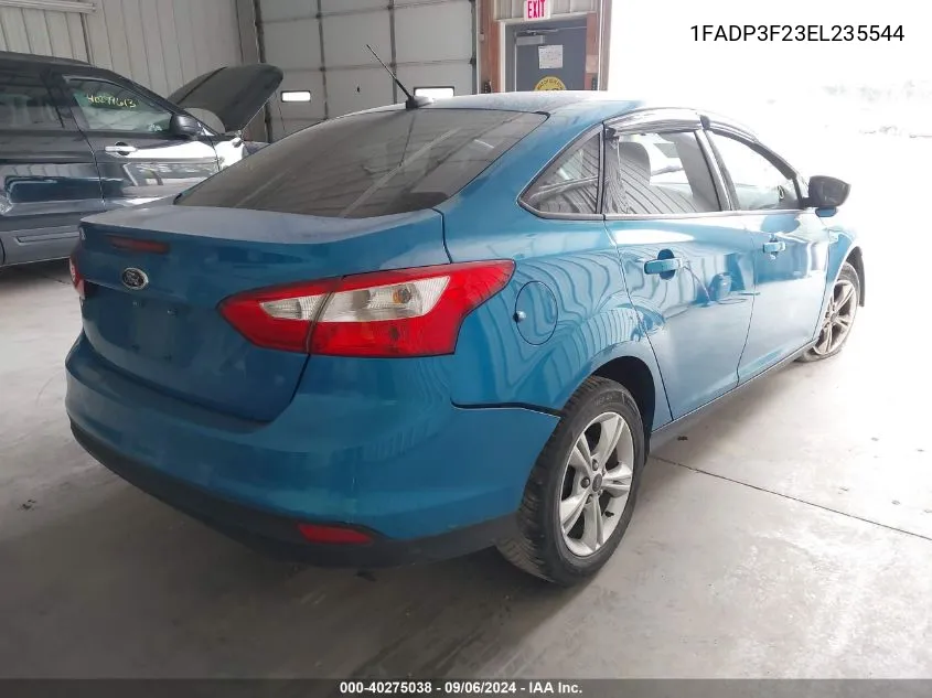 2014 Ford Focus Se VIN: 1FADP3F23EL235544 Lot: 40275038