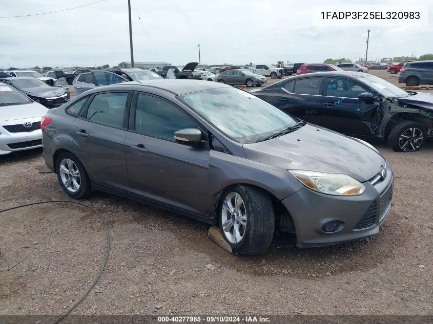 2014 Ford Focus Se VIN: 1FADP3F25EL320983 Lot: 40277985