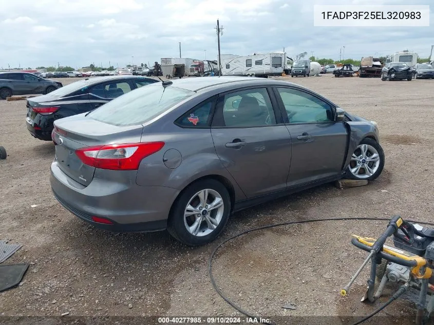 1FADP3F25EL320983 2014 Ford Focus Se