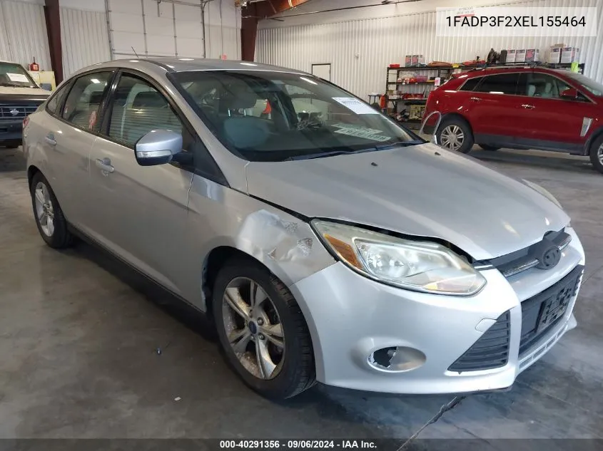 2014 Ford Focus Se VIN: 1FADP3F2XEL155464 Lot: 40291356