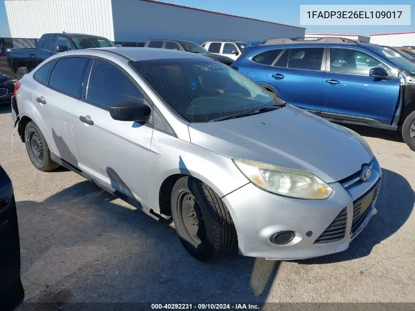 1FADP3E26EL109017 2014 Ford Focus S