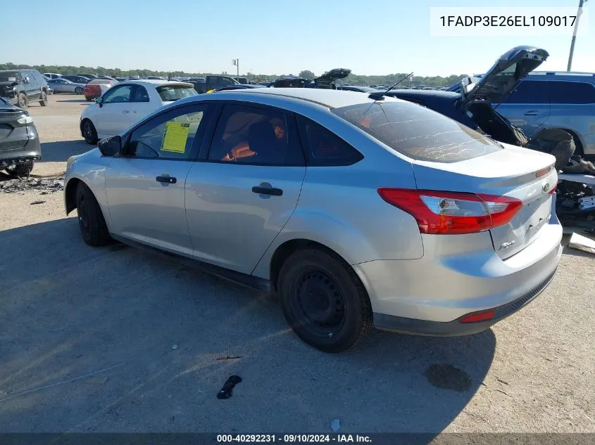 1FADP3E26EL109017 2014 Ford Focus S