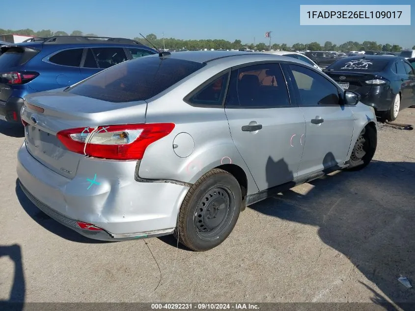 1FADP3E26EL109017 2014 Ford Focus S