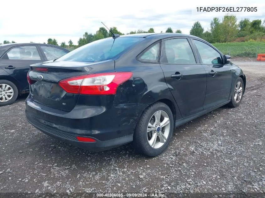 1FADP3F26EL277805 2014 Ford Focus Se