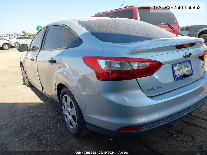 2014 Ford Focus S VIN: 1FADP3E25EL150853 Lot: 40306998