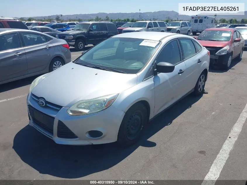 2014 Ford Focus S VIN: 1FADP3E27EL405261 Lot: 40310950