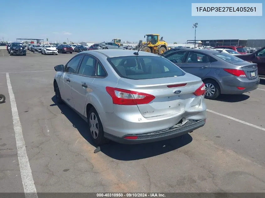 1FADP3E27EL405261 2014 Ford Focus S