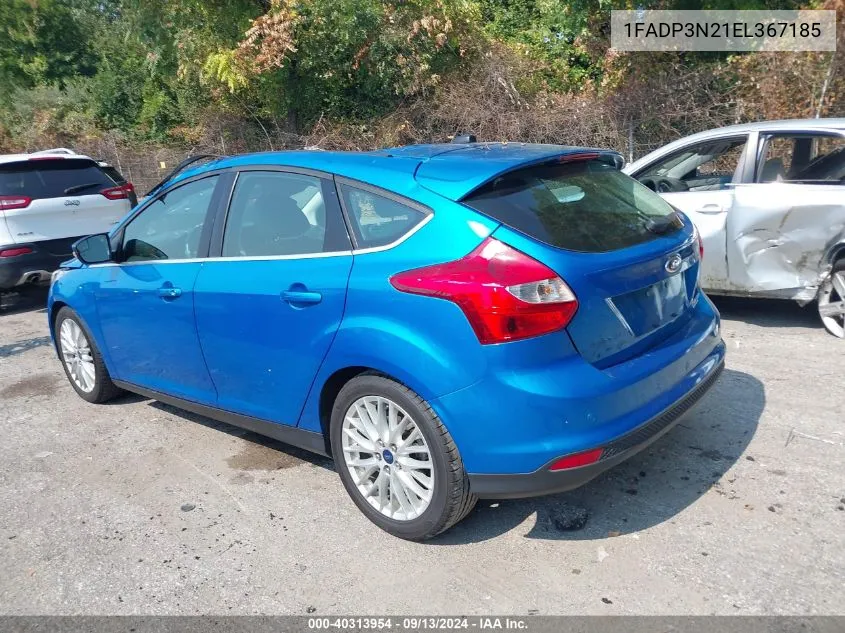 1FADP3N21EL367185 2014 Ford Focus Titanium