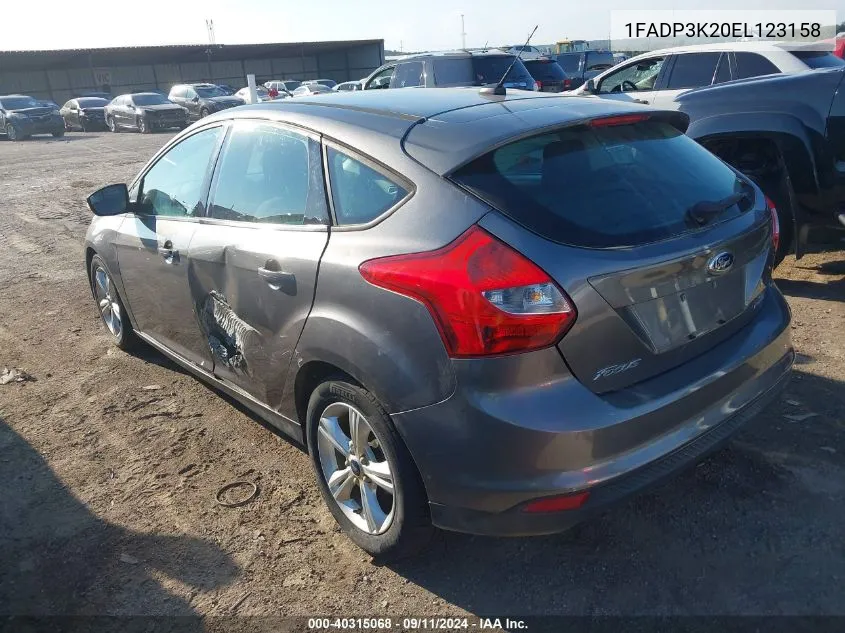 1FADP3K20EL123158 2014 Ford Focus Se